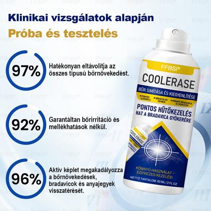 FFBSI® 🧊 CoolErase Bőrregeneráló Spray (Szemölcsök, Hólyagok, Ekcéma, Pikkelysömör, Bőrkinövések, Akne, Bőrcímkék, Hegek, Anyajegyek)