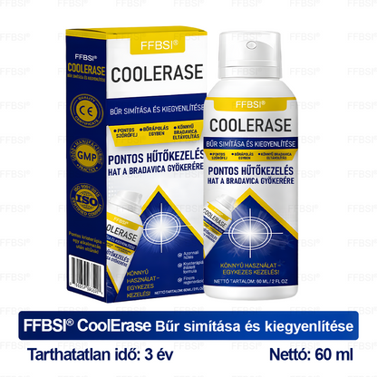 FFBSI® CoolErase Bőrregeneráló Spray (Szemölcsök, Hólyagok, Ekcéma, Pikkelysömör, Bőrkinövések, Akne, Bőrcímkék, Hegek, Anyajegyek)