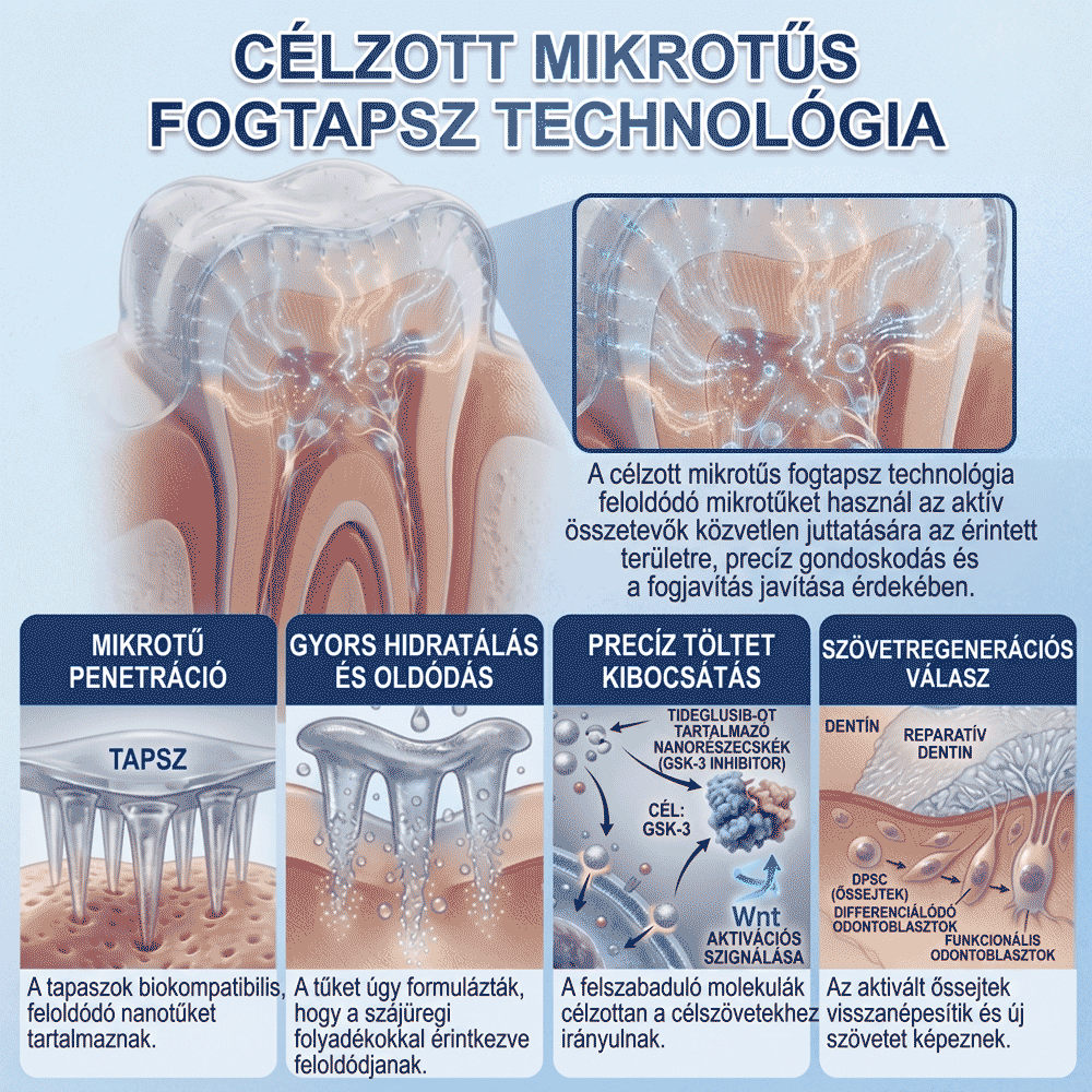 🦷HAJUEI® Tideglusib Fog & íny Javító mikrotűs tapasz | Fejlett őssejt-aktiváló fogcsíkok (újjáépíti a fogzománcot és a dentint • erősíti az ínyt • megszünteti a fogkövet és a szagokat • megállítja a fogérzékenységet)