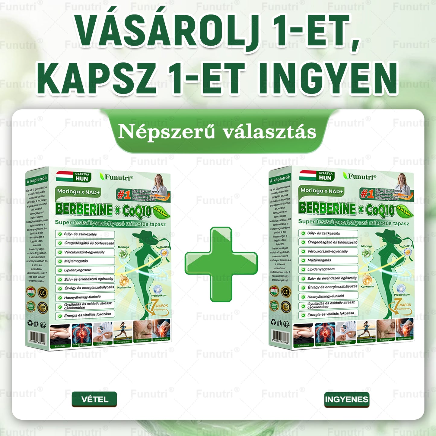 Magyar szakértők által ajánlott 💖Funutri® 10 az 1-ben anyagcsere-támogató karcsúsító nano mikro-tűs tapasz