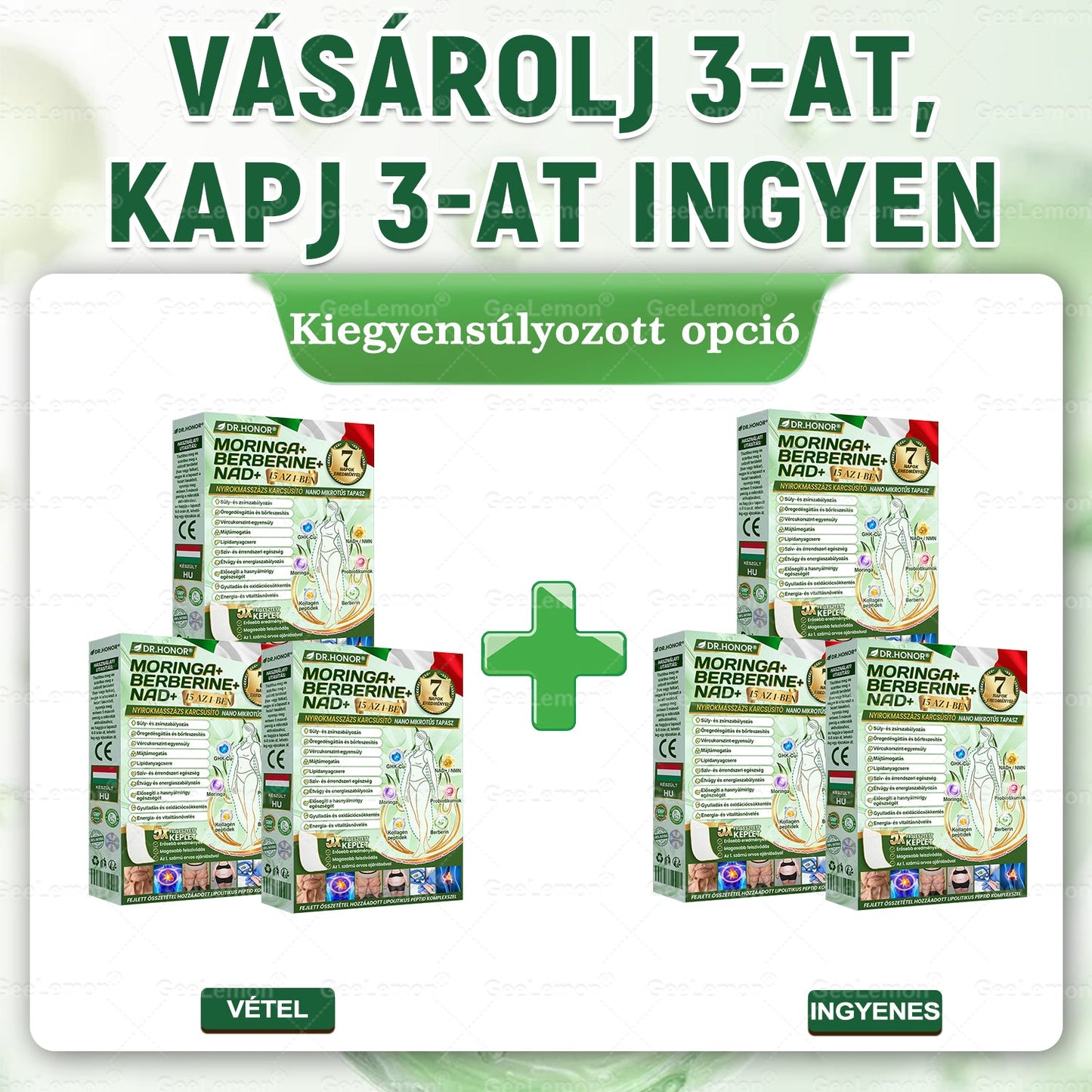 𝐆𝐞𝑒𝐿𝑒𝐦𝐨𝐧® 👩‍⚕️ Glumasetide 8 az 1-ben Karcsú és Egészséges Nano Mikrotűs Tapasz