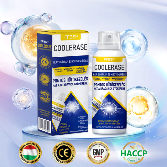 FFBSI® 🧊 CoolErase Bőrregeneráló Spray (Szemölcsök, Hólyagok, Ekcéma, Pikkelysömör, Bőrkinövések, Akne, Bőrcímkék, Hegek, Anyajegyek)
