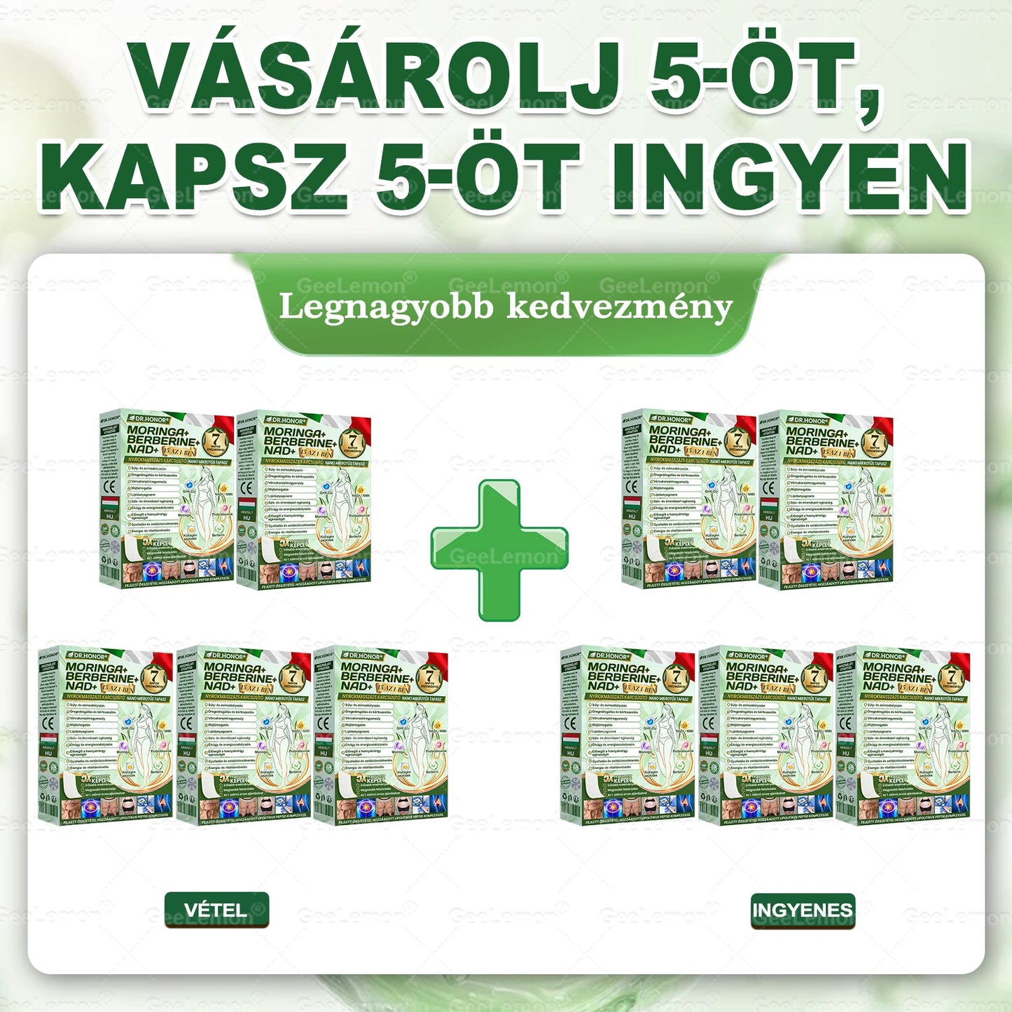 𝐆𝐞𝑒𝐿𝑒𝐦𝐨𝐧® 👩‍⚕️ Glumasetide 8 az 1-ben Karcsú és Egészséges Nano Mikrotűs Tapasz